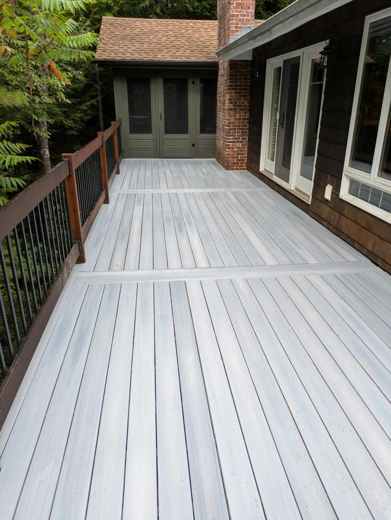 Custom deck by Stronghold Deck Company · Central Maine