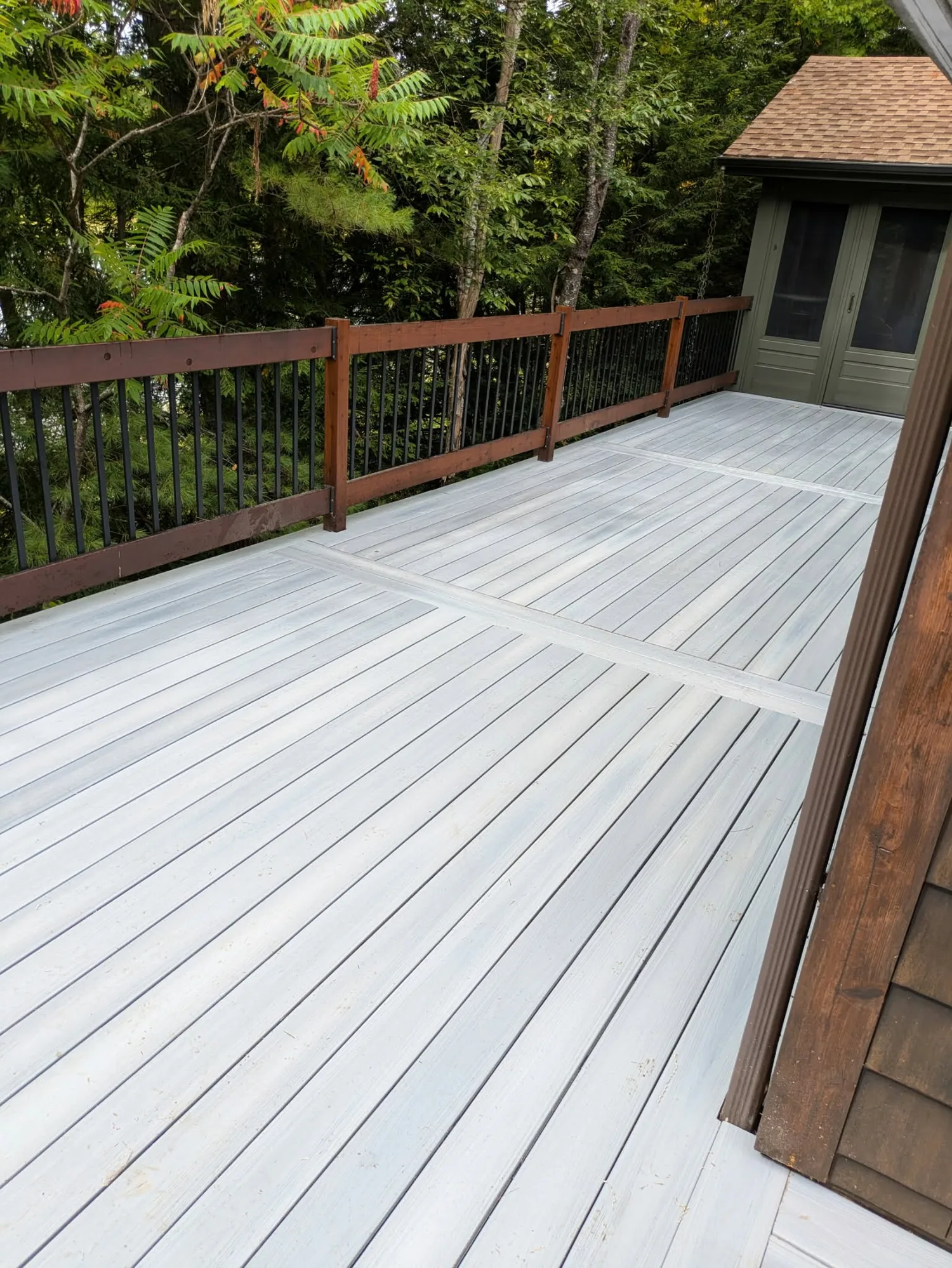 Custom deck by Stronghold Deck Company · Central Maine
